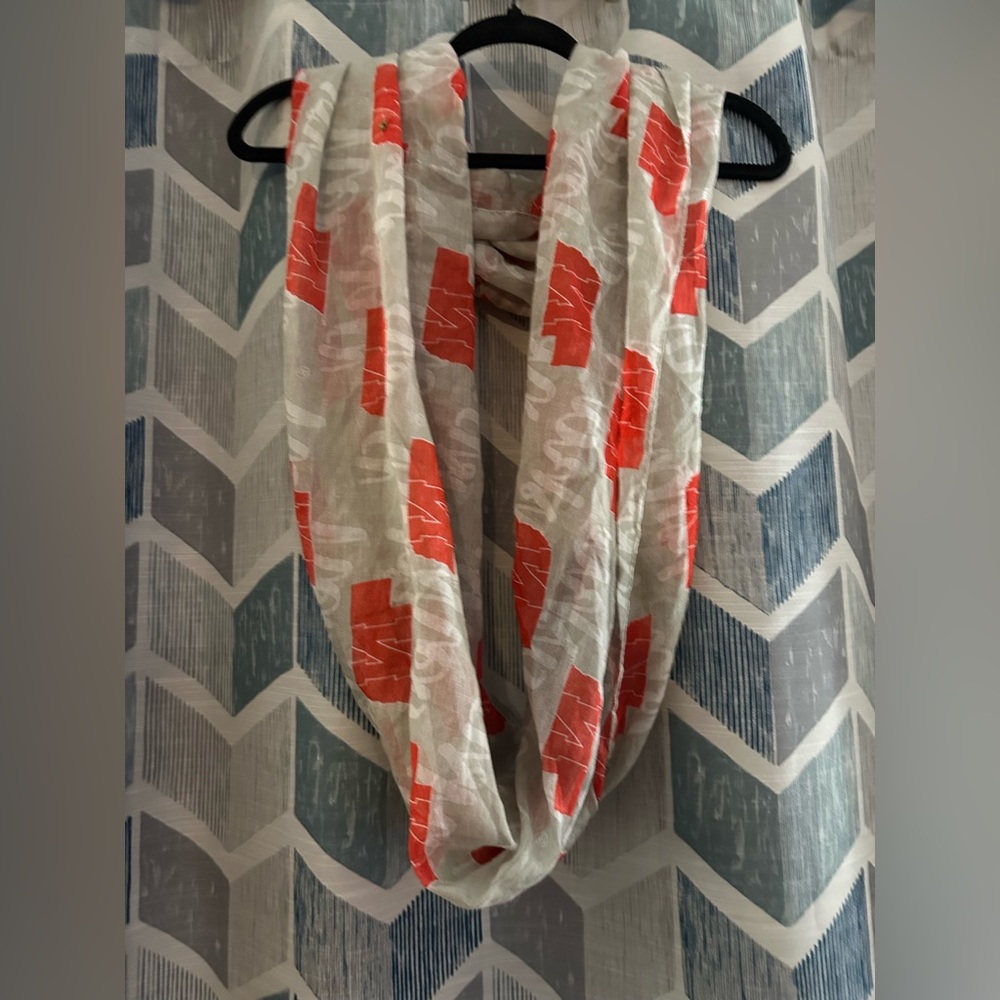 Red and White Nebraska Scarf